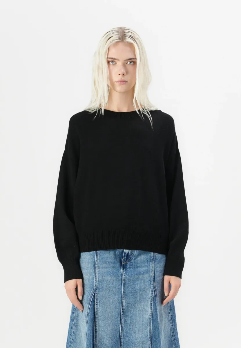 Strickpullover - black