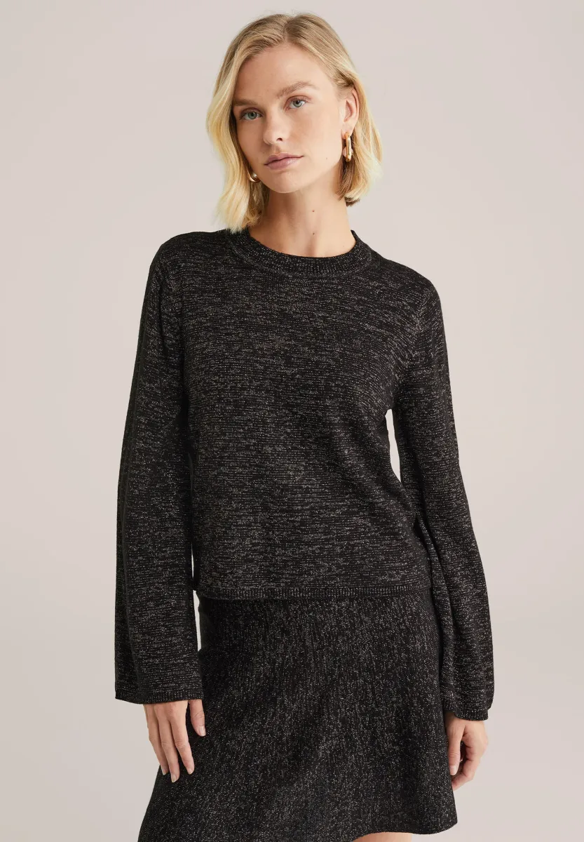 Strickpullover - black