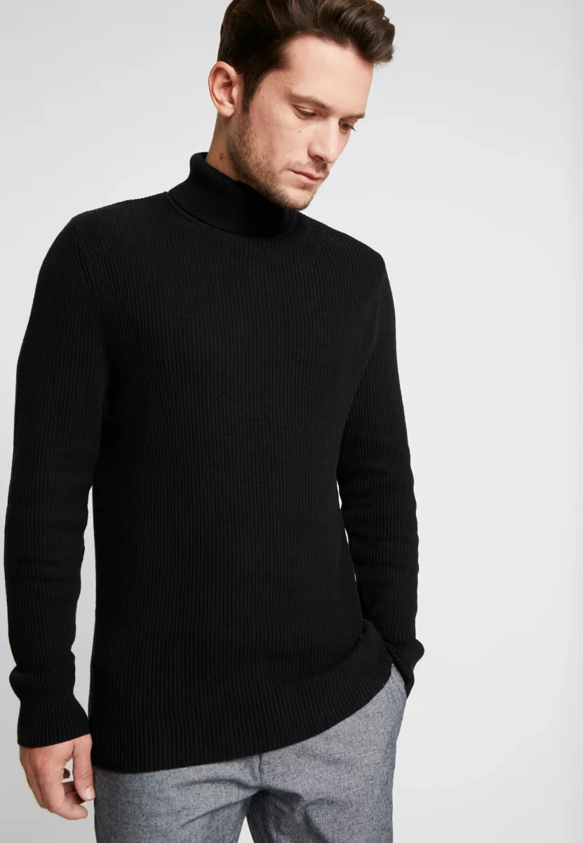 Strickpullover - black