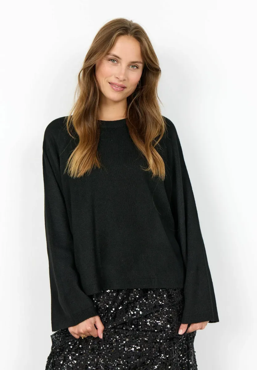 Strickpullover - black
