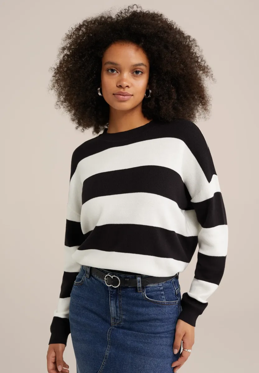 Strickpullover - black