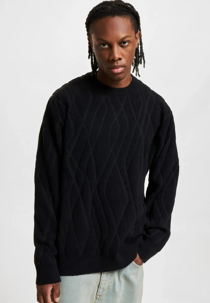 Strickpullover - black