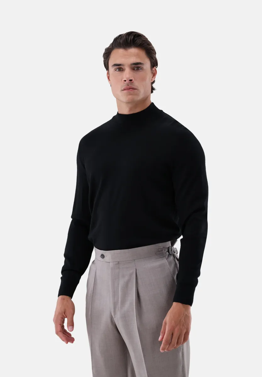 Strickpullover - black