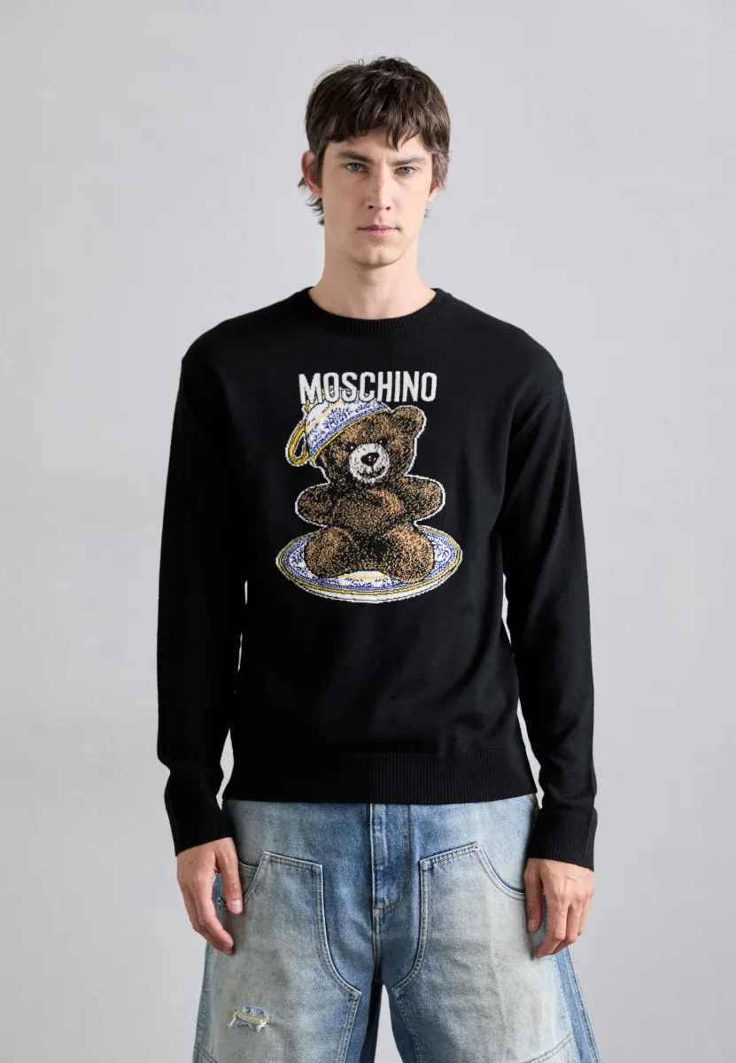 Strickpullover - black