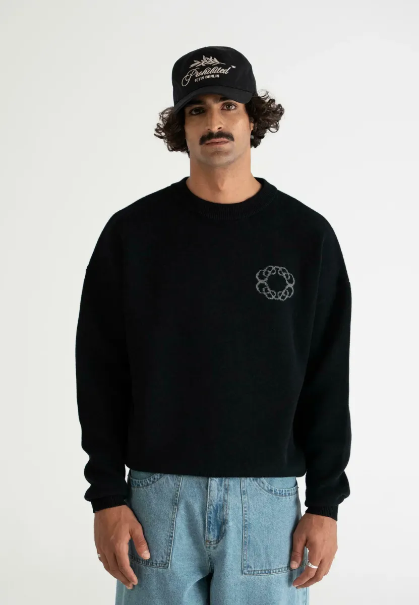 Strickpullover - black