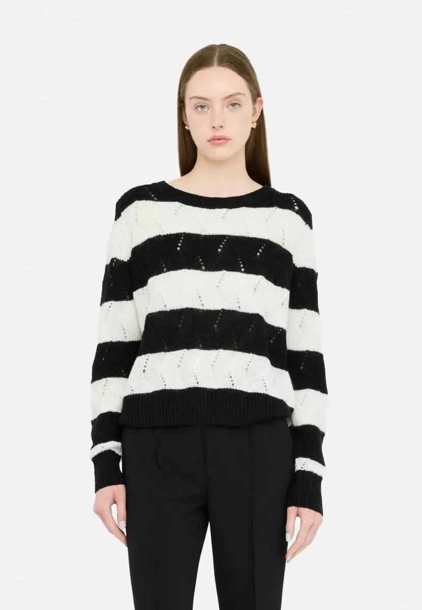 Strickpullover - black