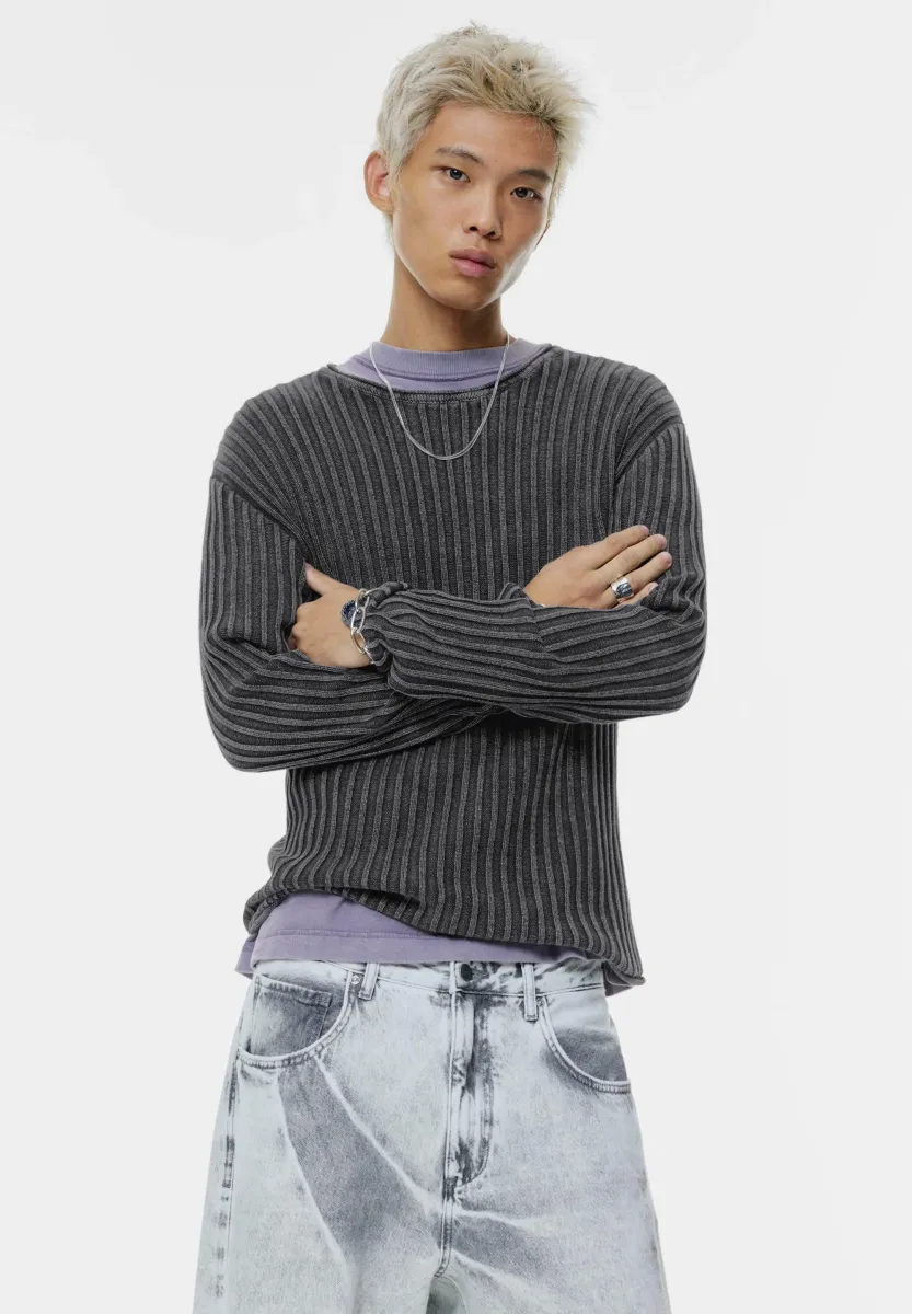 Strickpullover - black