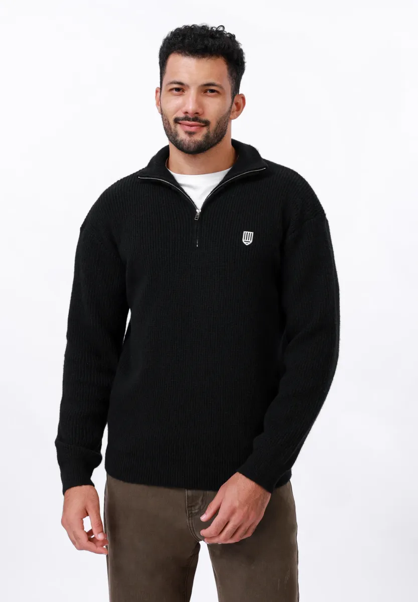 Strickpullover - black