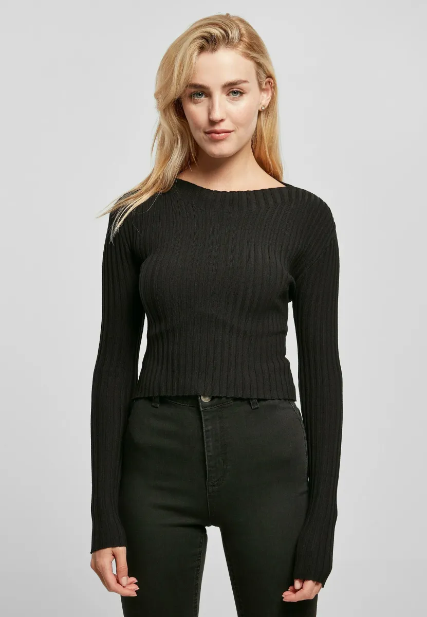Strickpullover - black