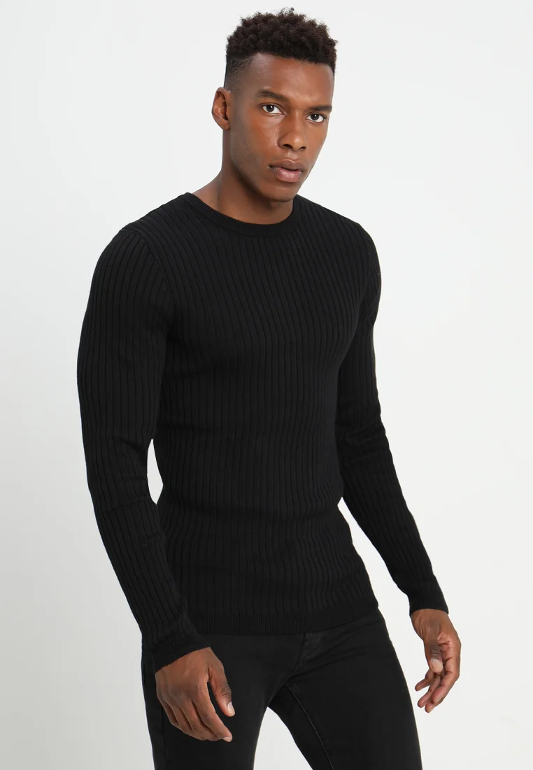 Strickpullover - black