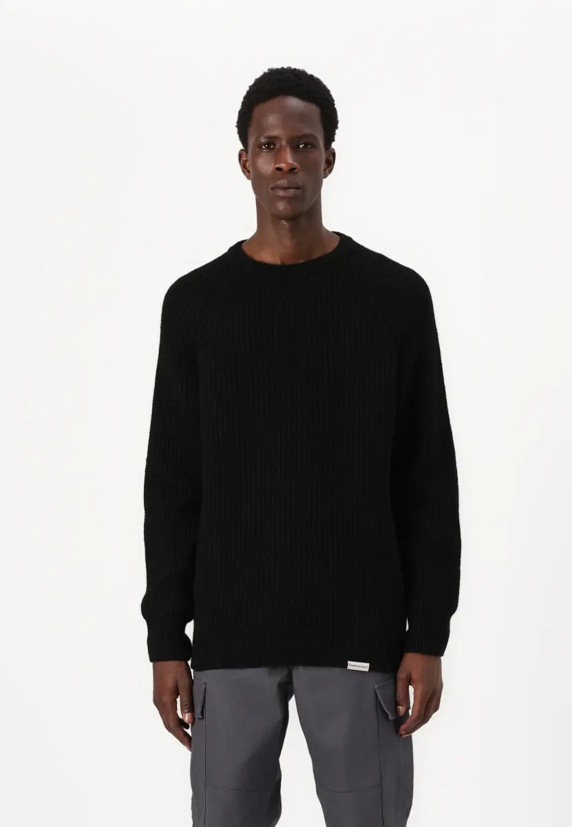 Strickpullover - black
