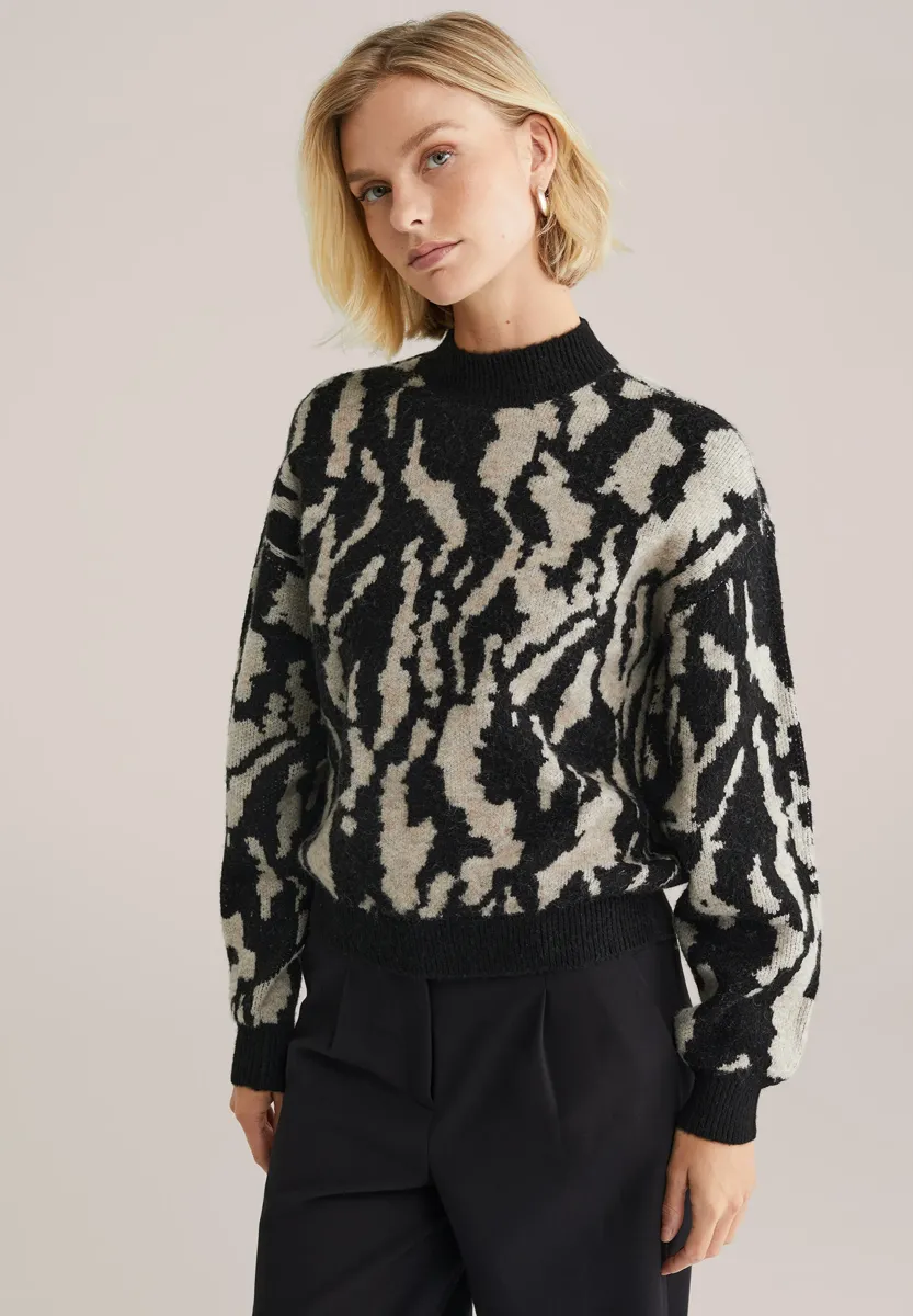 Strickpullover - black