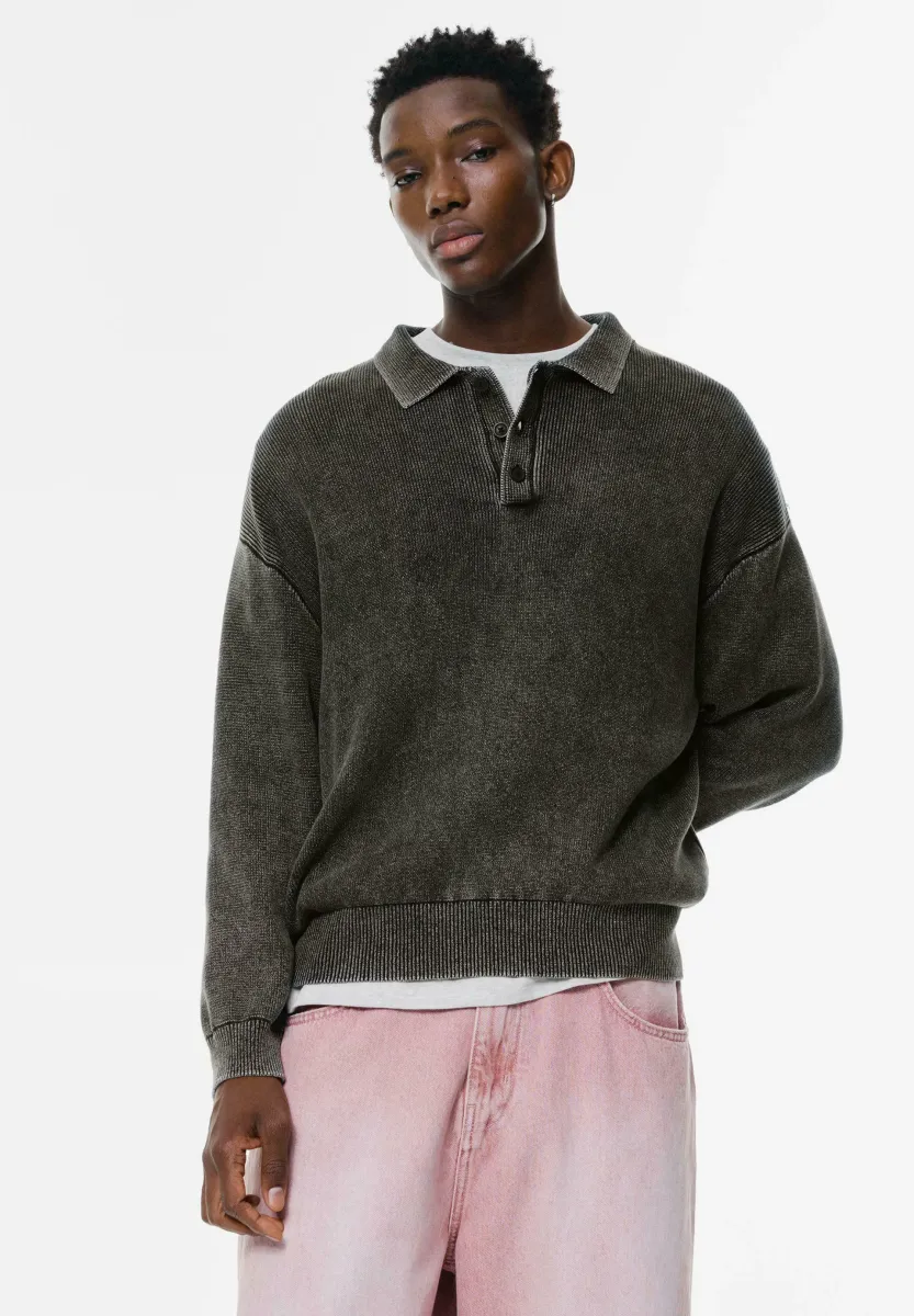 Strickpullover - black