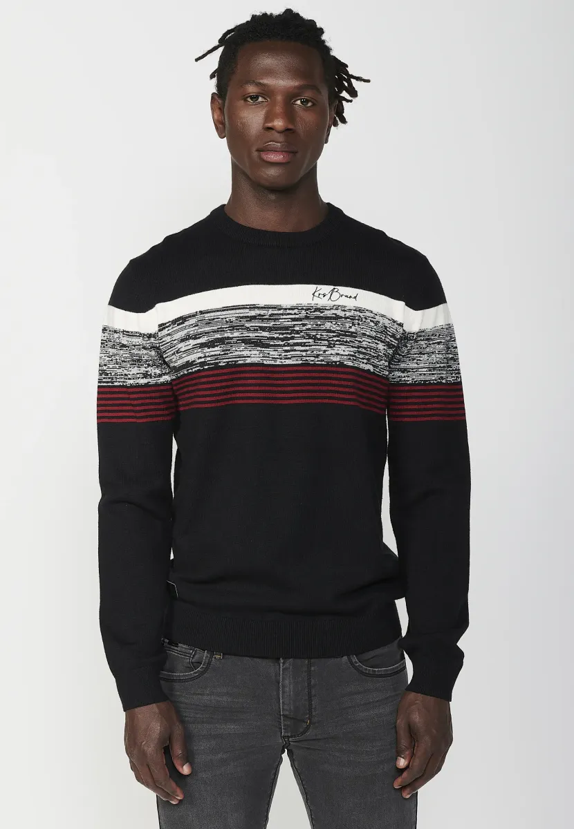 Strickpullover - black