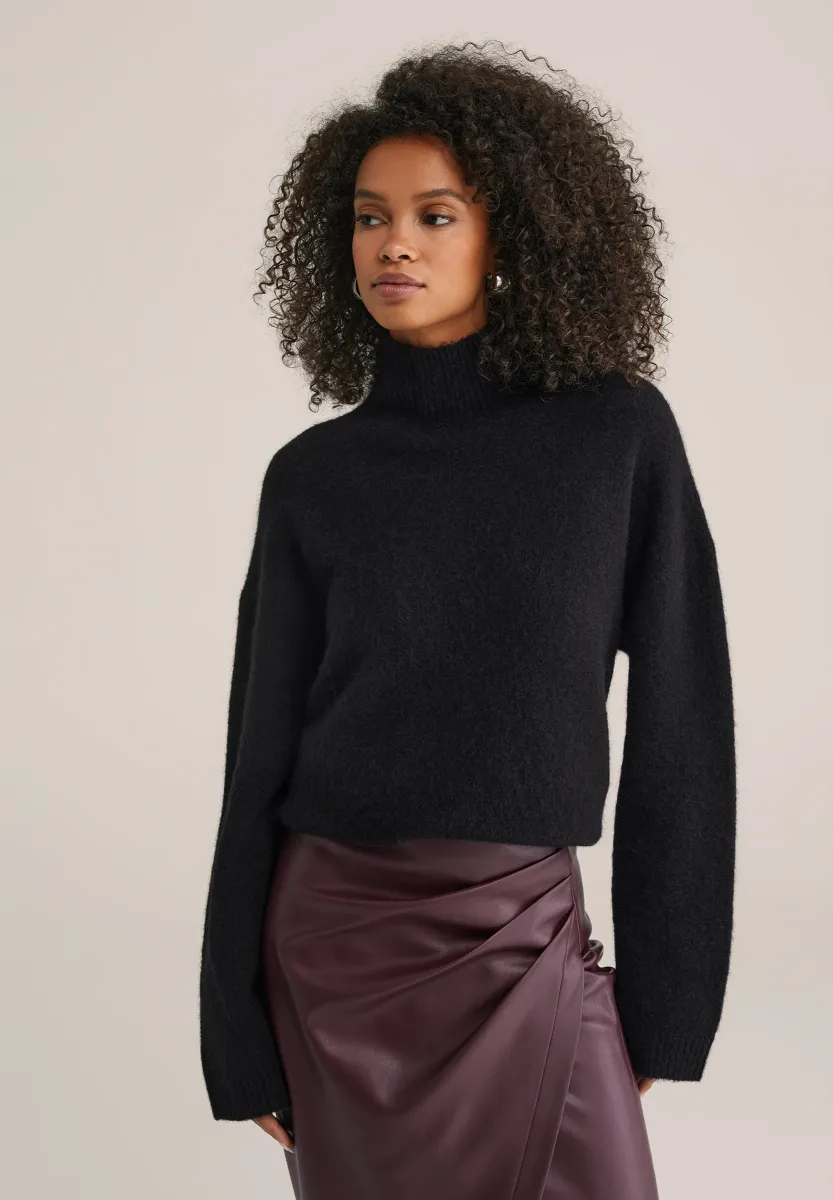 Strickpullover - black