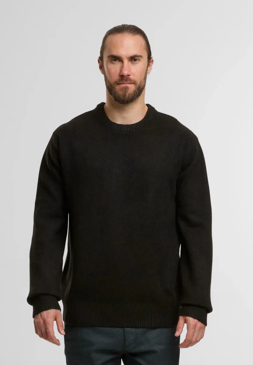Strickpullover - black