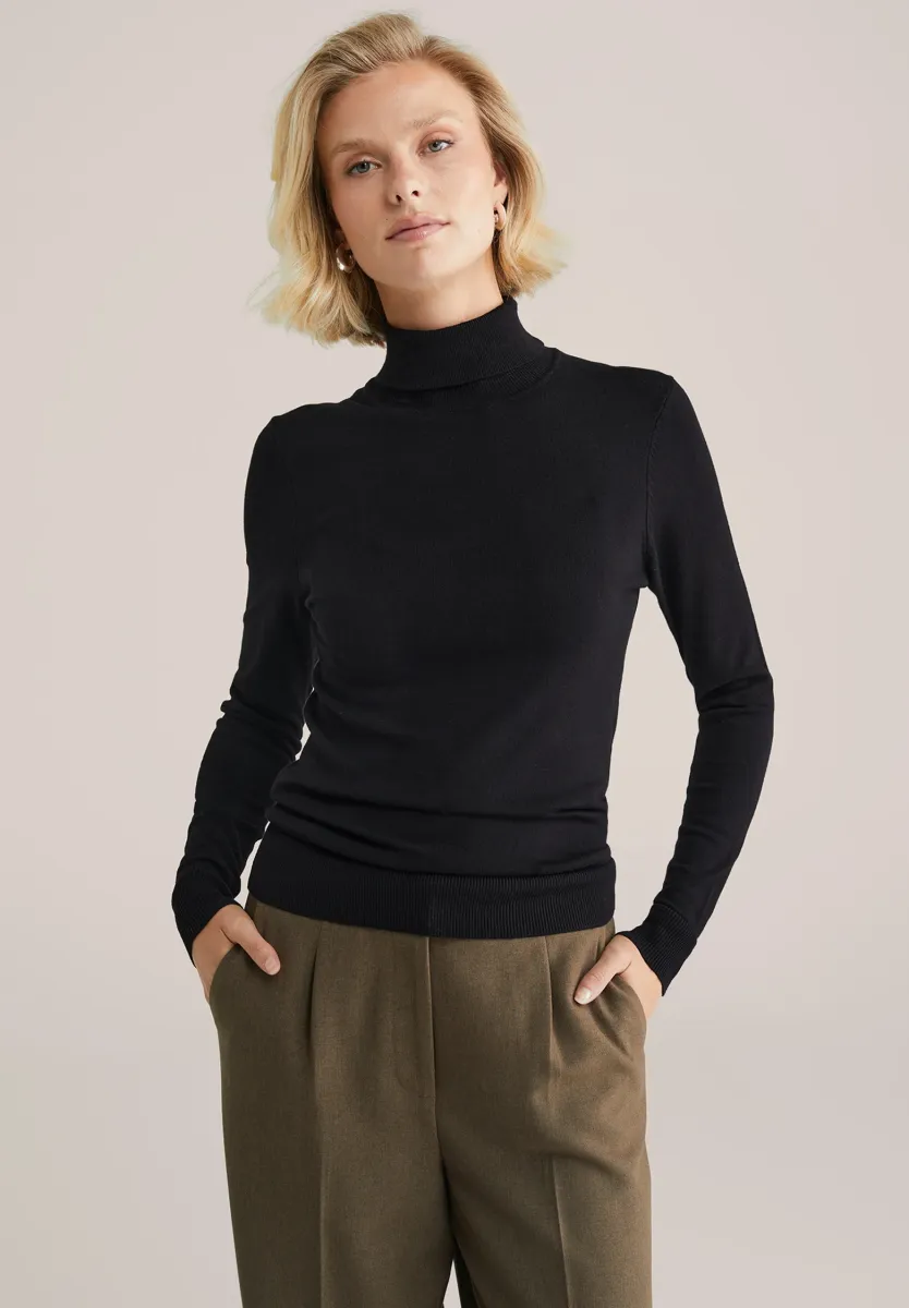 Strickpullover - black
