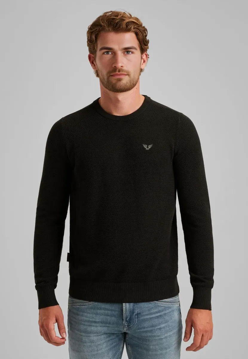 Strickpullover - black