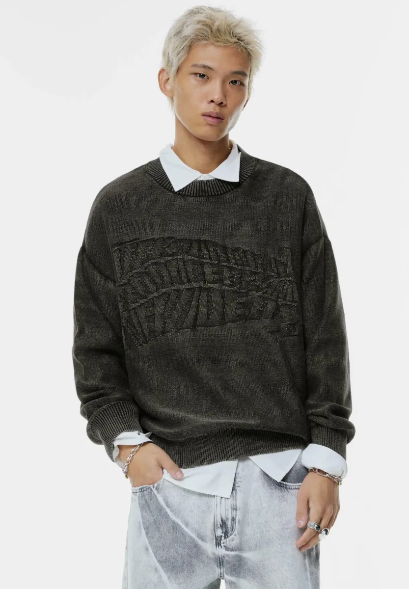Strickpullover - black
