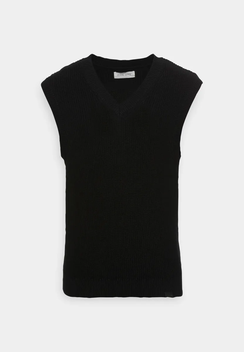 Strickpullover - black