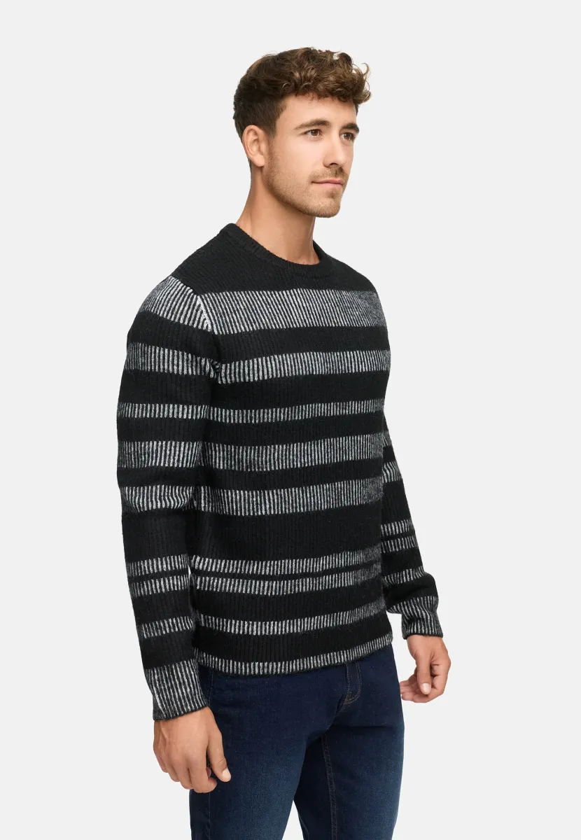 Strickpullover - black