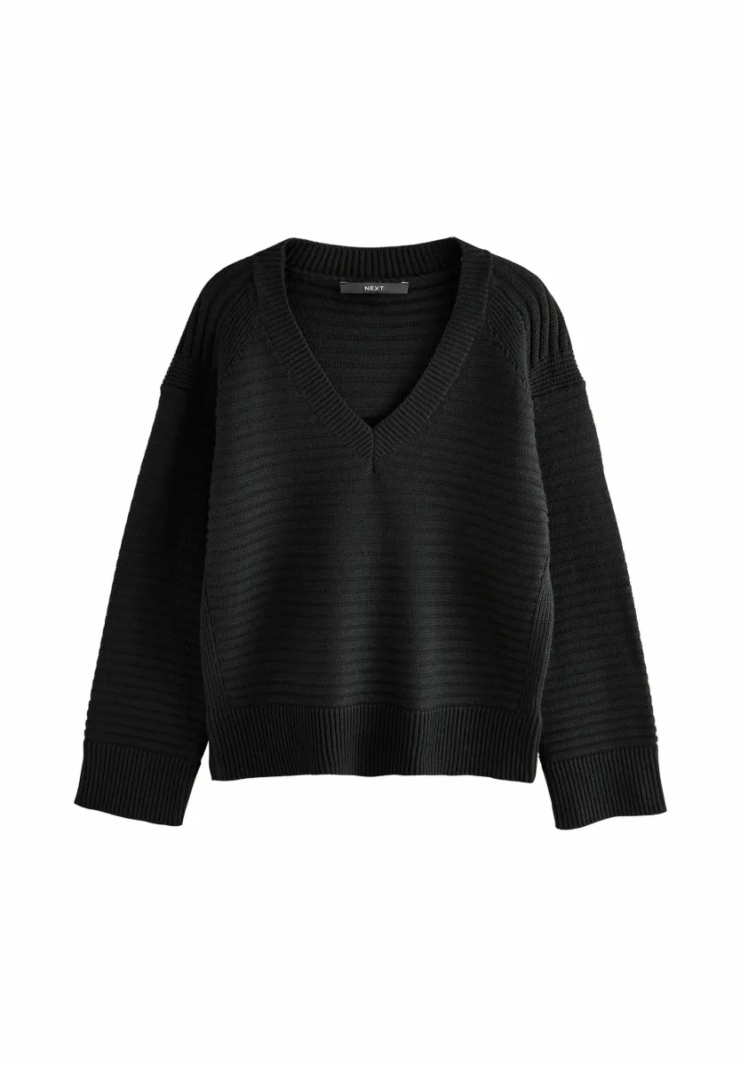 Strickpullover - black