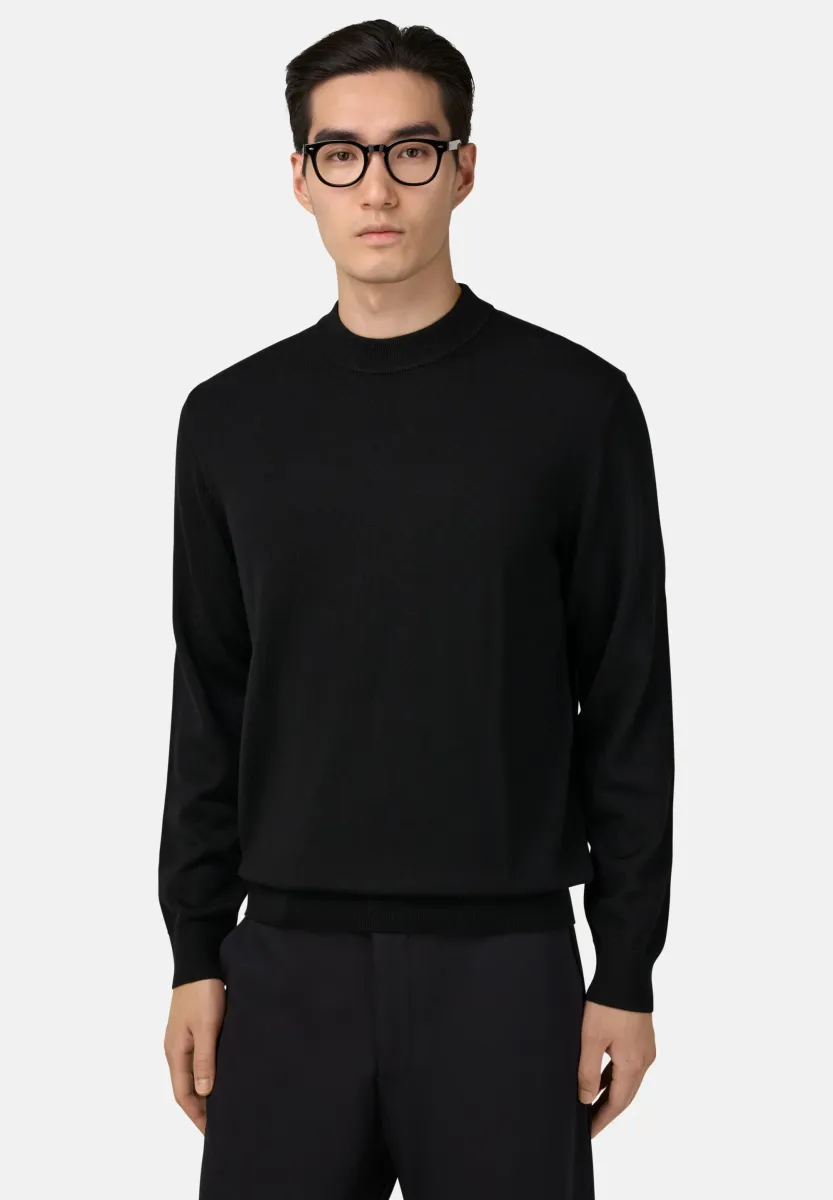 Strickpullover - black