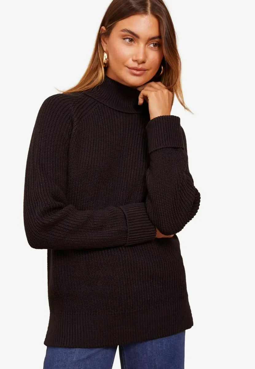 Strickpullover - black