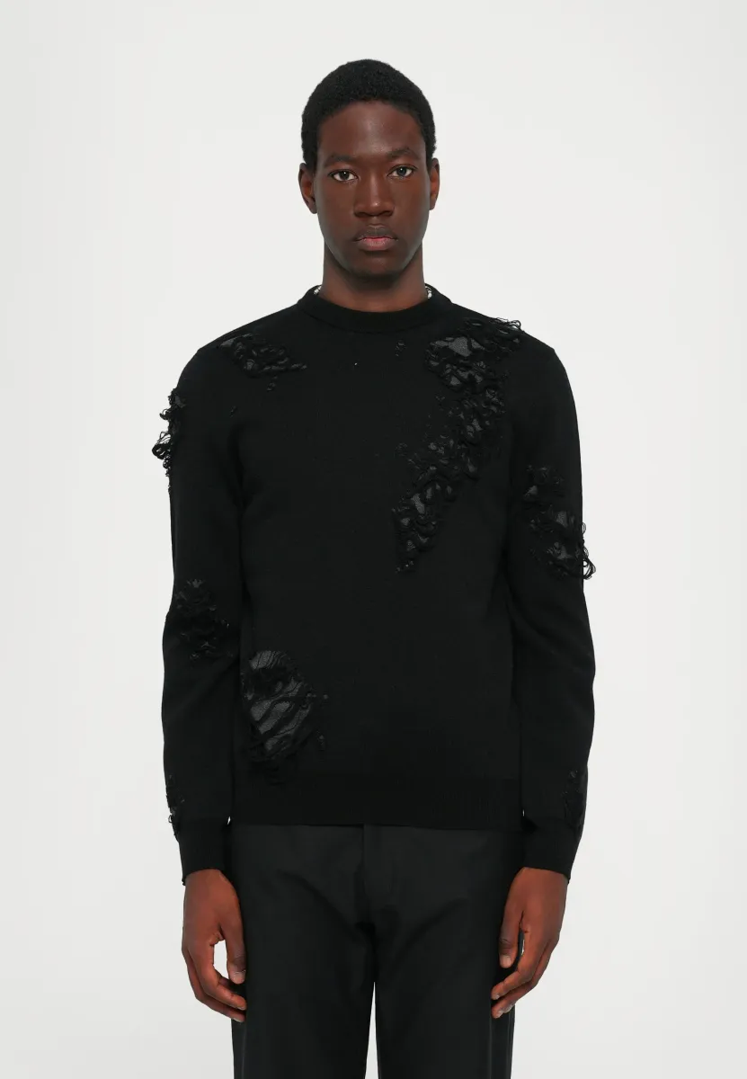 Strickpullover - black/dark grey