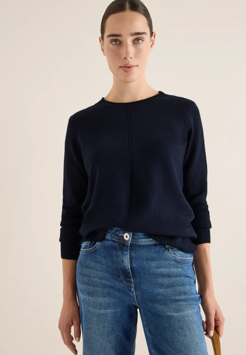 Strickpullover - blau