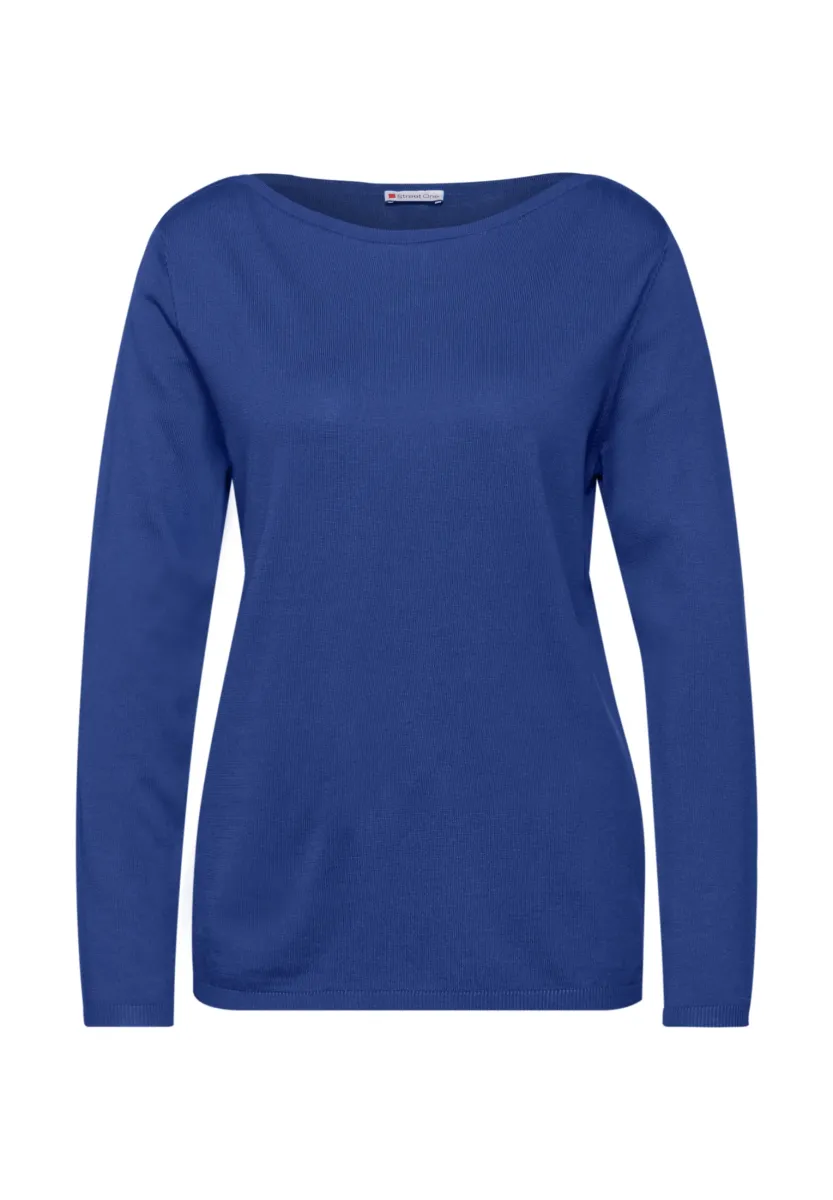 Strickpullover - blau
