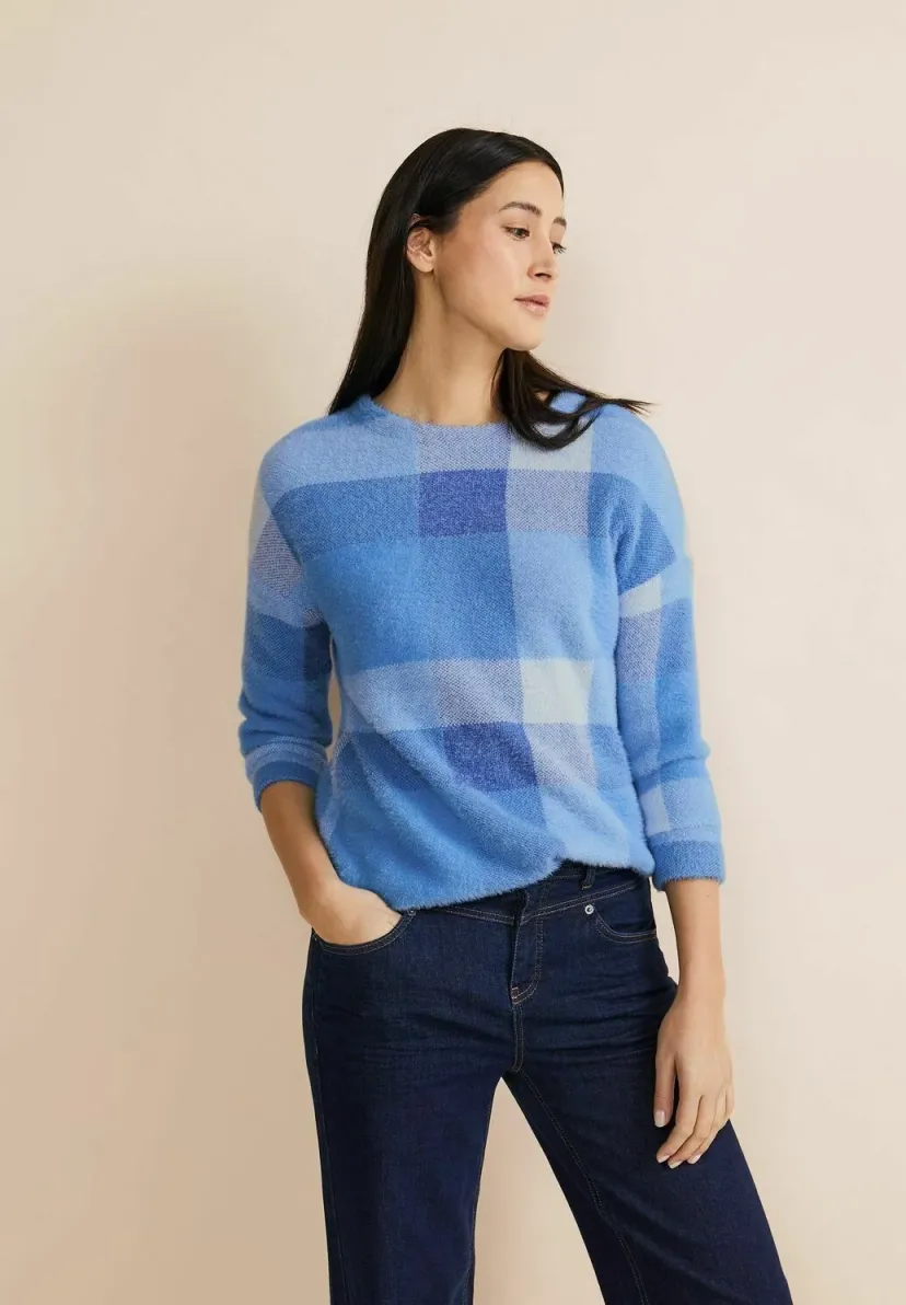 Strickpullover - blau