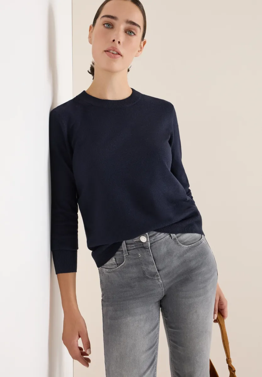 Strickpullover - blau