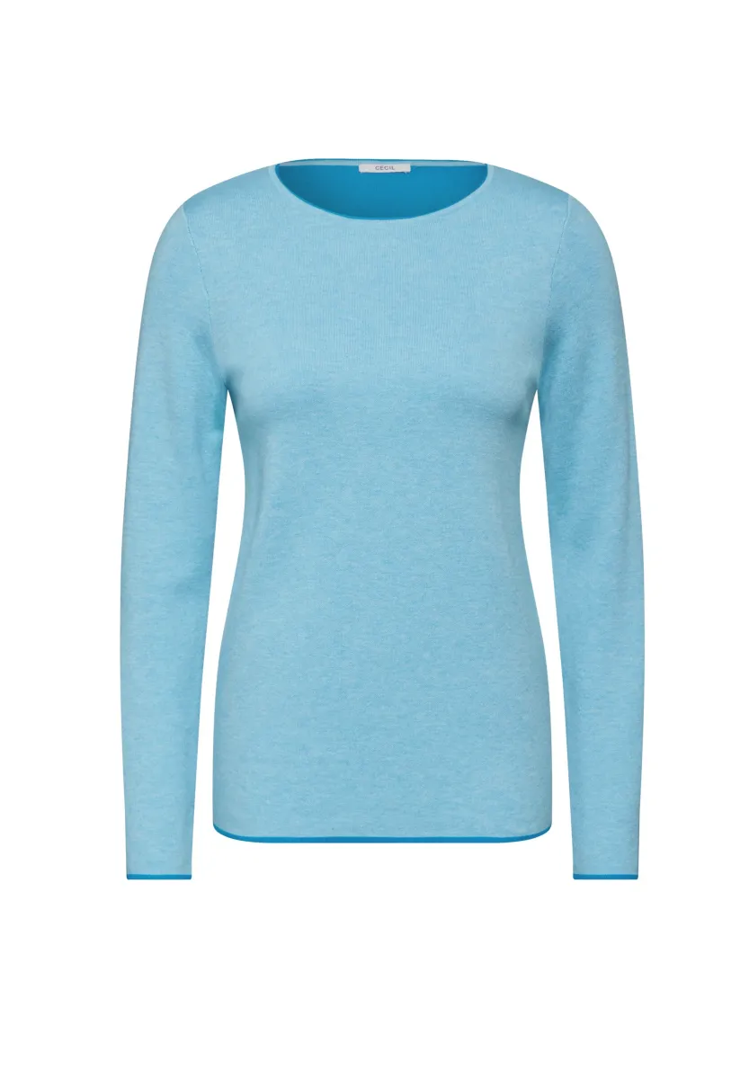 Strickpullover - blau