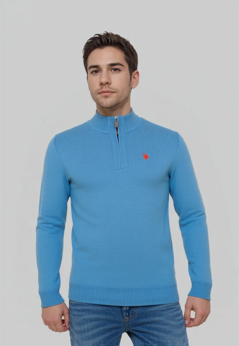 Strickpullover - blau