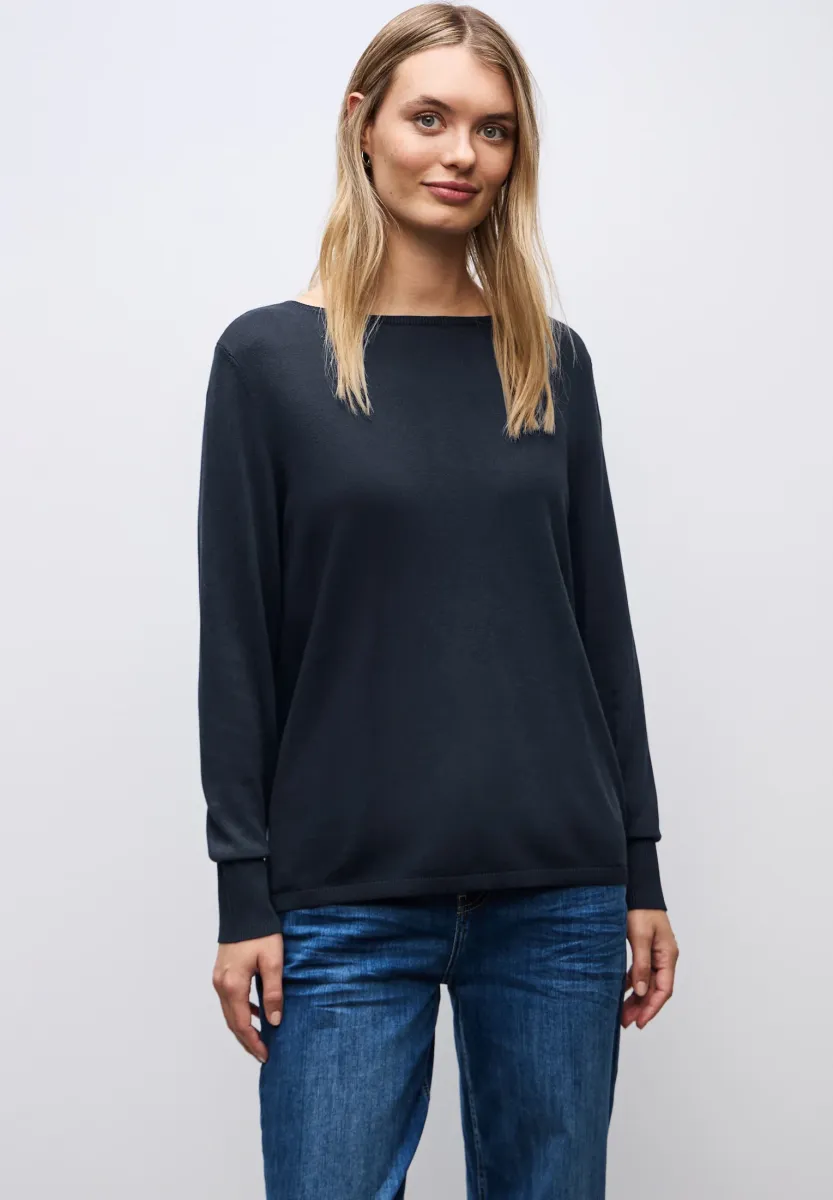 Strickpullover - blau