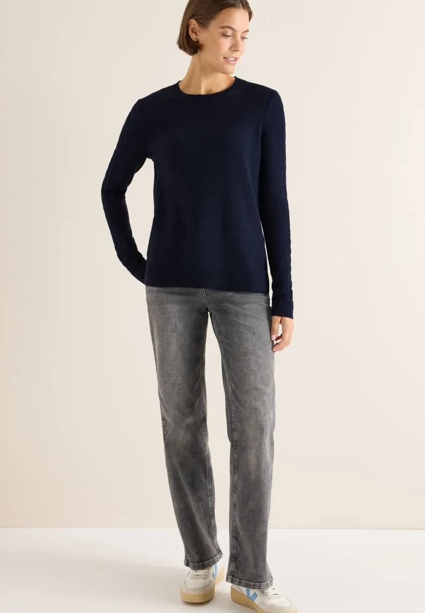 Strickpullover - blau