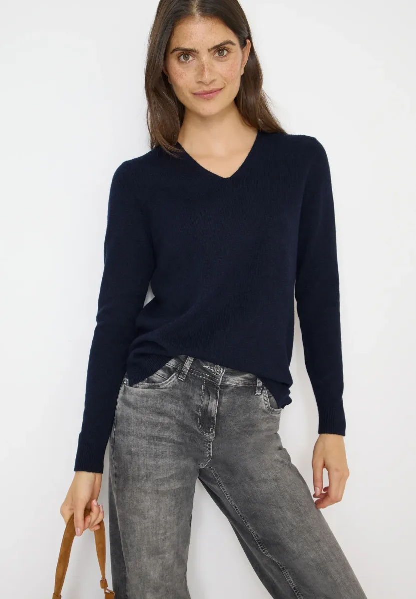 Strickpullover - blau