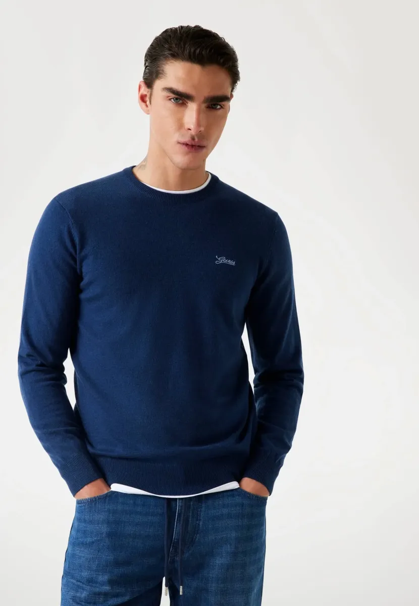 Strickpullover - blau