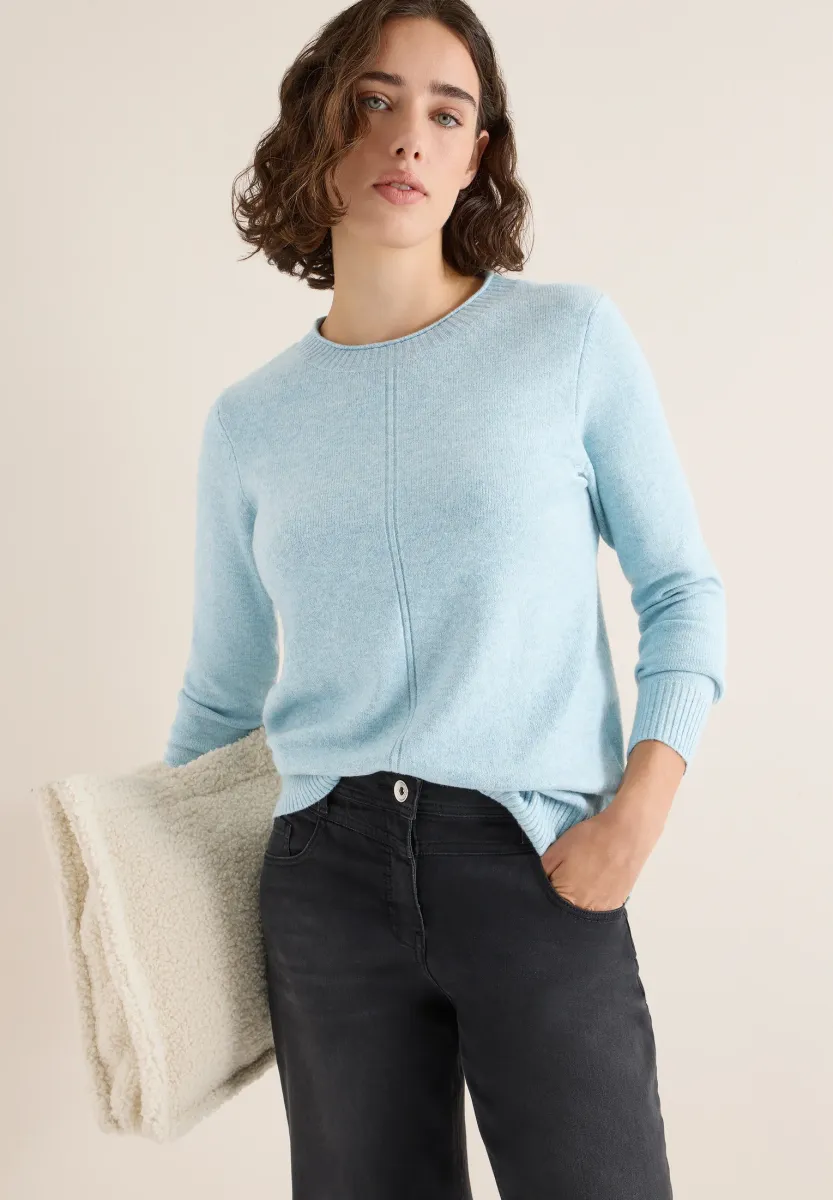 Strickpullover - blau