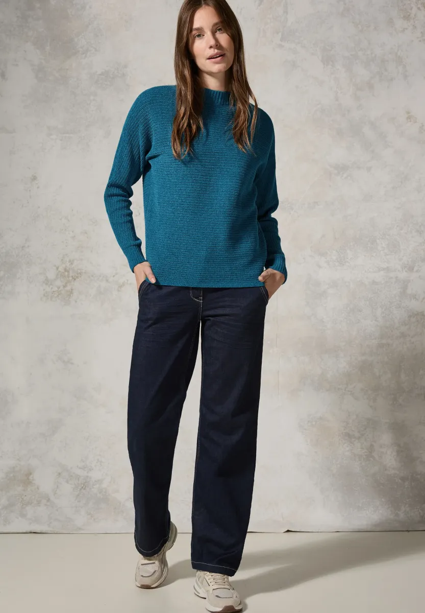 Strickpullover - blau