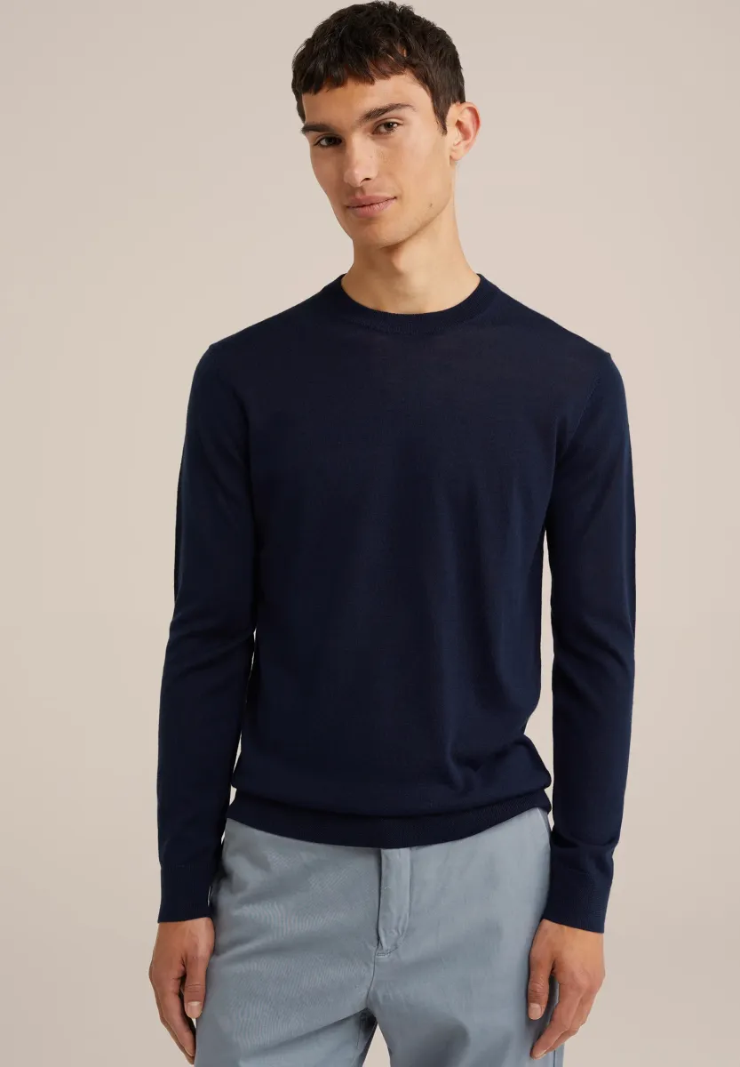 Strickpullover - blau