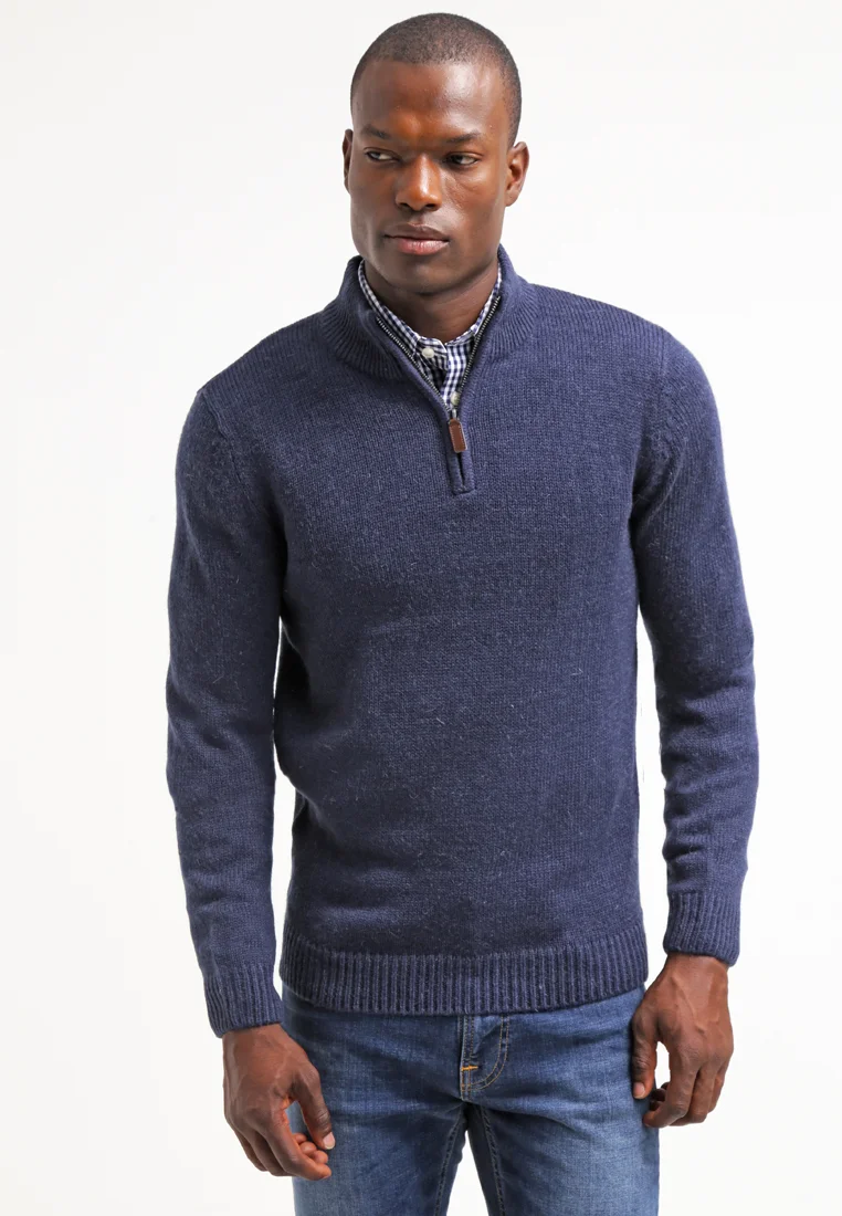 Strickpullover - blue melange