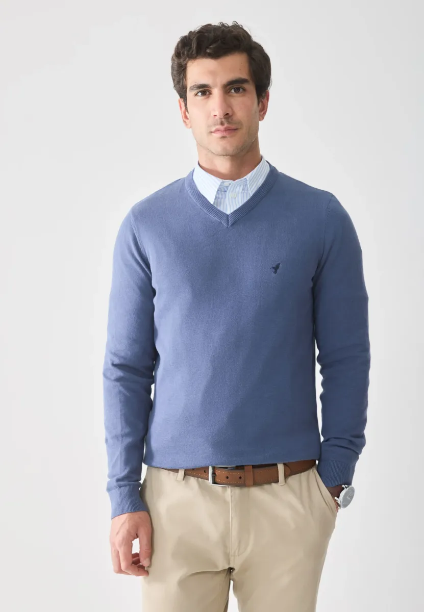 Strickpullover - blue