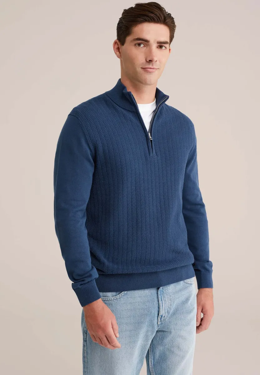 Strickpullover - blue