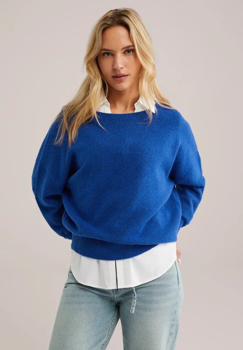 Strickpullover -  blue