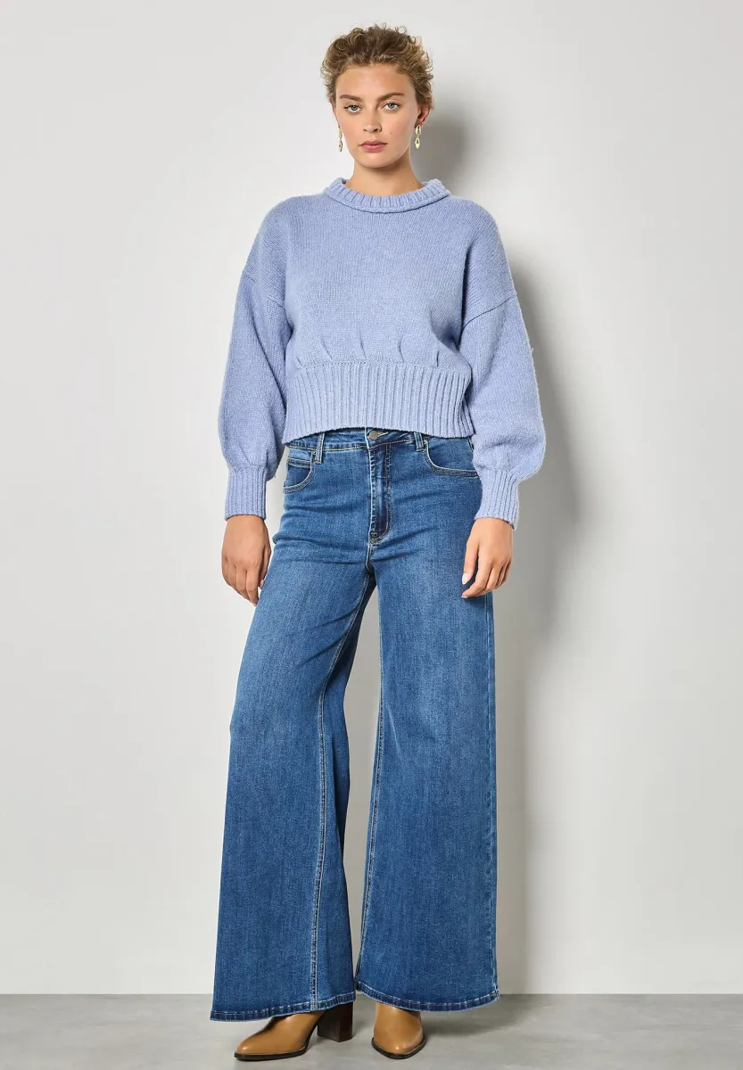 Strickpullover - blue