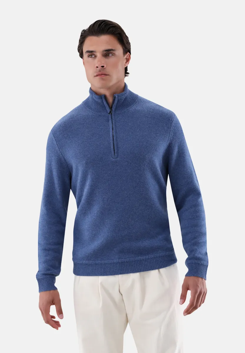 Strickpullover - blue