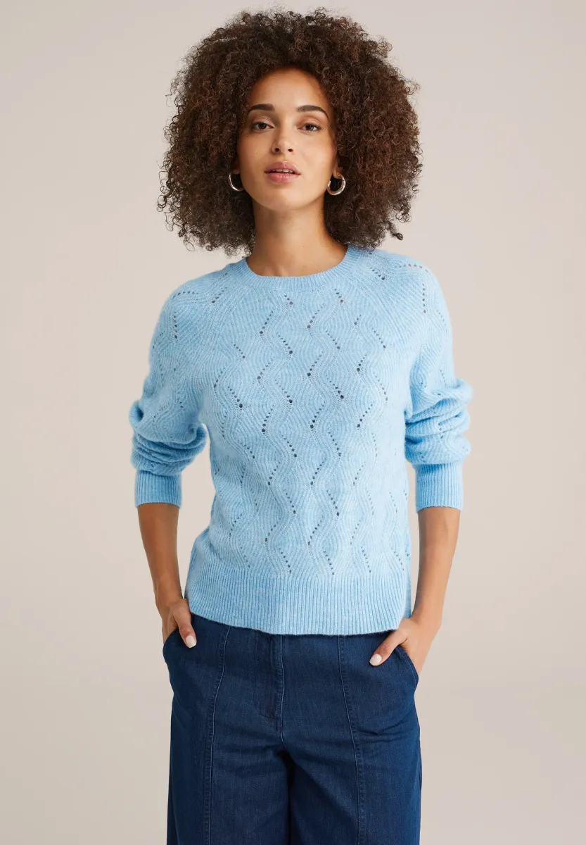 Strickpullover - blue