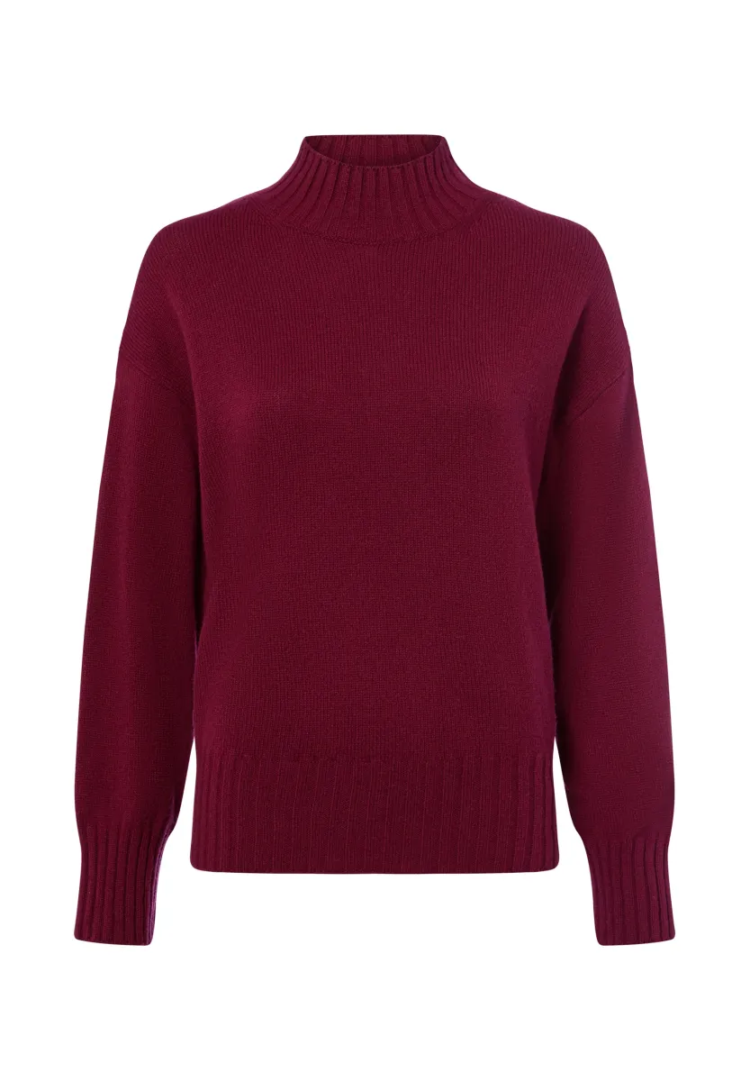 Strickpullover - bordeaux